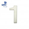 Numero puerta 1 acero inoxidable con adhesivos GSC C50/500