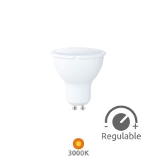 Bombilla Dicróica LED GU10 ((( REGULABLE ))) 6w 3000K 500Lm (Reg. por interruptor) 220V GSC C10/100
