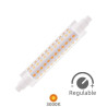 Bombilla Lineal LED R7s REGULABLE 118mm 10w 3000K 1150Lm GSC C10/100