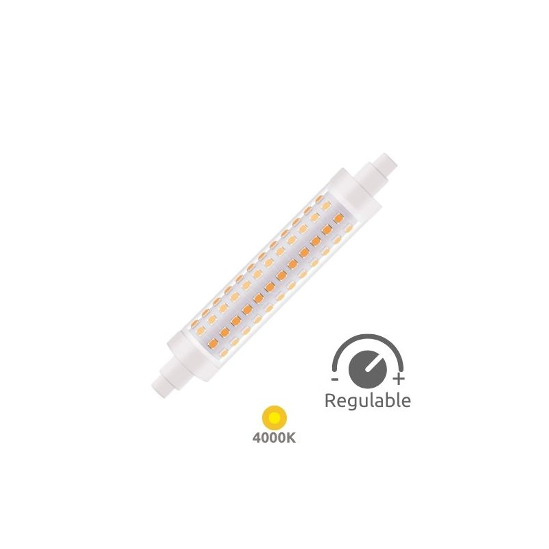Bombilla Lineal LED R7s REGULABLE 118mm 10w 4000K 1150Lm GSC C10/100