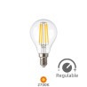 Bombilla esférica ((( REGULABLE ))) E14 4w 2700K 470Lm FILAMENTO 220V SILVER