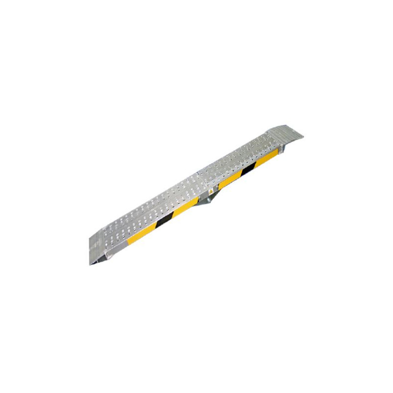 Rampa plegable de aluminio de 200x20cm desplegada y capacidad de 400 kilos SVELT