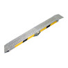 Rampa plegable de aluminio de 250x20cm desplegada y capacidad de 300 kilos SVELT