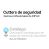 Consulta toda la gama de Cutters de seguidad disponibles descargado el catálogo DIFAC