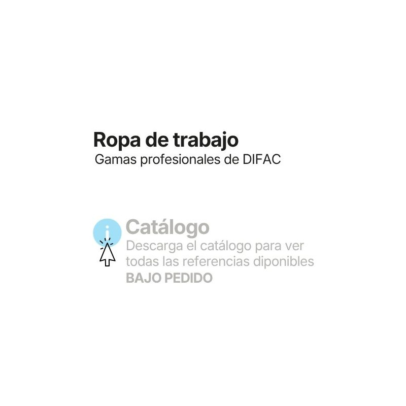 Consulta todas las gamas de ropa para el trabajo disponible en el catálogo DIFAC
