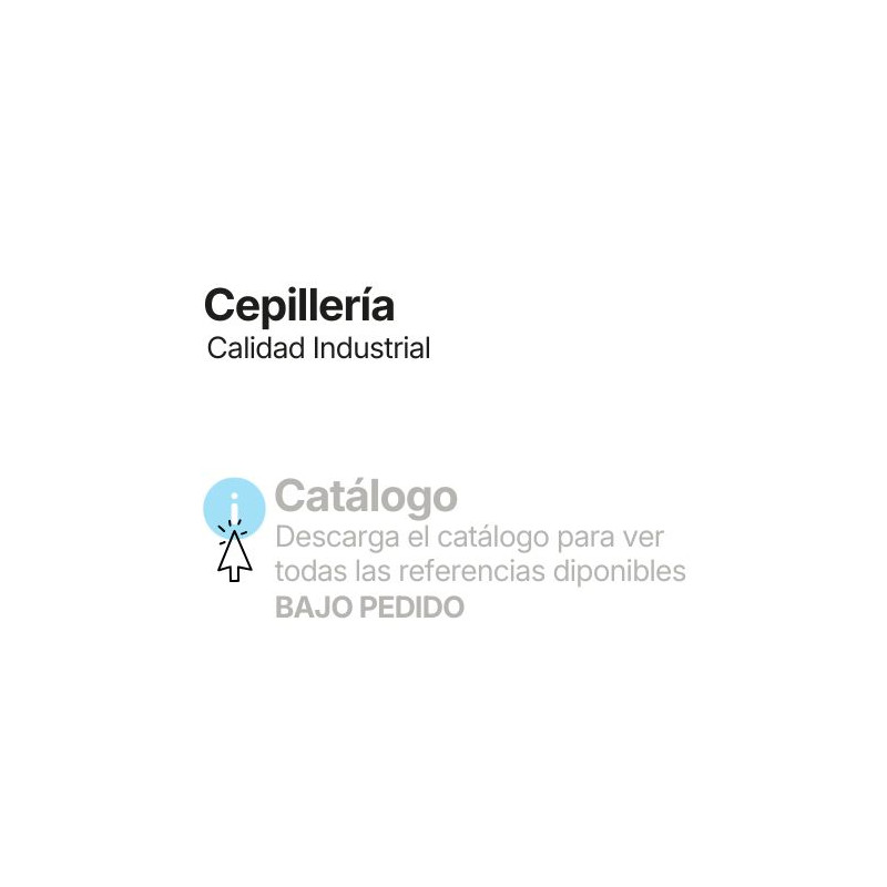 Consulte más artículos de Cepillería, Corte y Abrasión disponibles en el catálogo