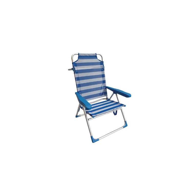 Silla de playa plegable multiposición 680x660x990mm NAVELIS