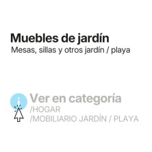 Mesas Sillas y mobiliario de jardín / playa, consúltalos en la categoría HOGAR / MOBILIARIO