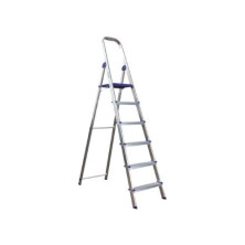 Escalera ALUMINIO doméstica 4 peldaños 0,89m último peldaño 1,65m plegada HOME SVELT