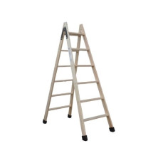 Escalera MADERA de tijera 7 peldaños 1,93m de altura 1,84m en tijera S7 SVELT