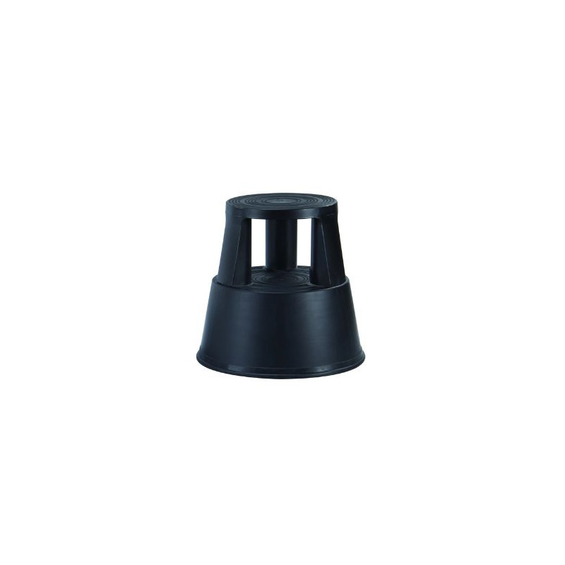 Taburete polipropileno giratorio STEP negro SVELT