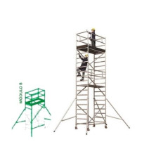 Andamios tubular aluminio Roller módulo B (Incluye 4 rodapiés y estabilizadores) SVELT