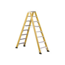 Escalera FIBRA DE VIDRIO doble subida 4 peldaños de 8cm 1,02m de altura 0,91m en tijera V6 SVELT