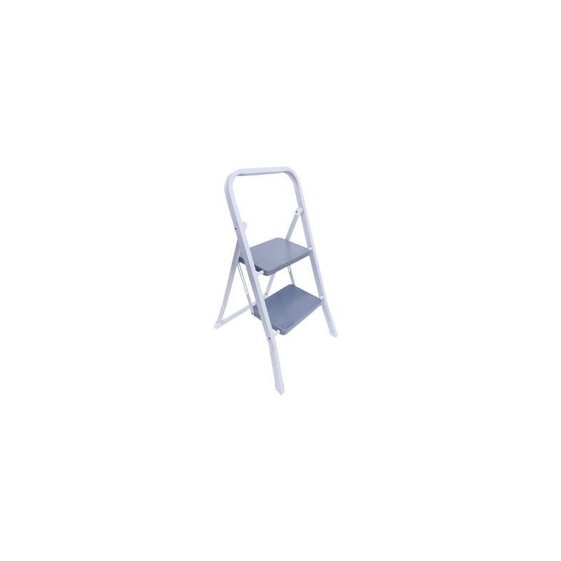 Escalera ACERO doméstica 2 peldaños Max. 150KG, medidas 787x450mm HANTUMS