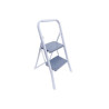 Escalera ACERO doméstica 2 peldaños Max. 150KG, medidas 787x450mm HANTUMS