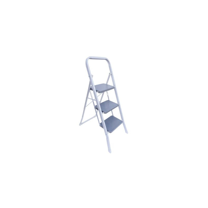 Escalera ACERO doméstica 3 peldaños Max. 150KG, 1024x675mm HANTUMS
