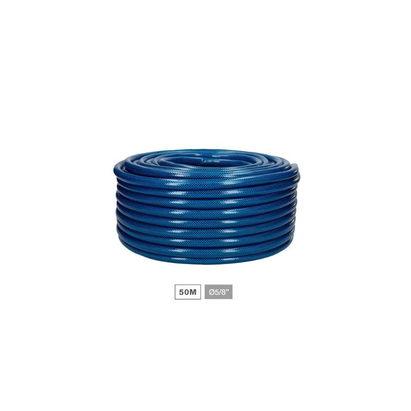 Manguera 50 metros Diámetro 5/8 pulgada 15mm (Antitorsión, 4 capas) Hisua NAVELIS