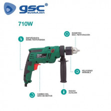 Taladro percutor electrico 3000 rpm 710w GSC C1/10