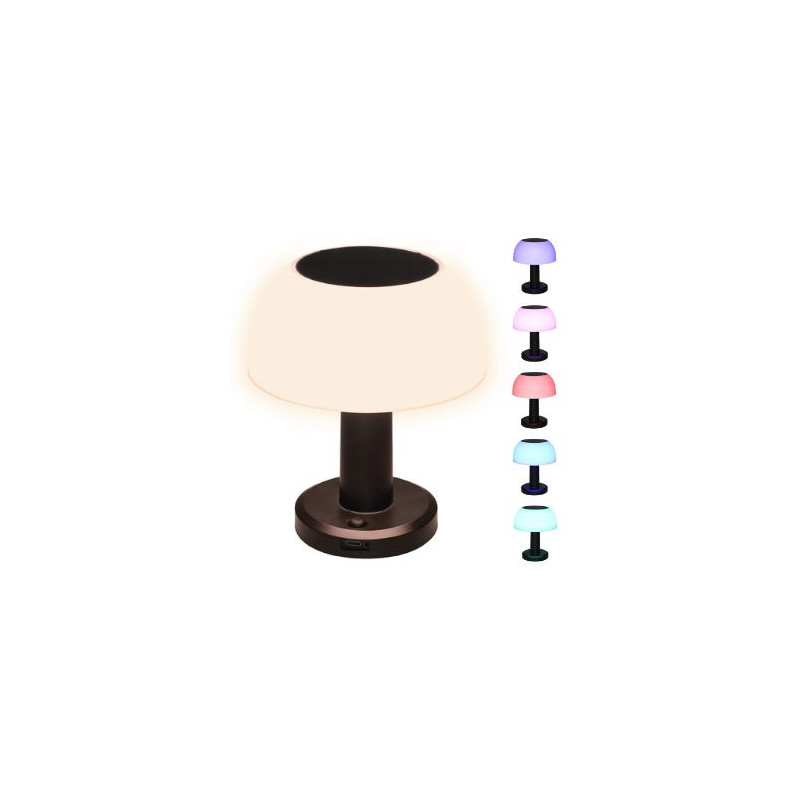 Lámpara solar LED RECARGABLE 0,2w RGB Diámetro 125x180mm Urgani GSC