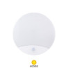 Aplique LED 10w 4000K Redondo Blanco Sensor Luz emergencia 1050Lm GSC