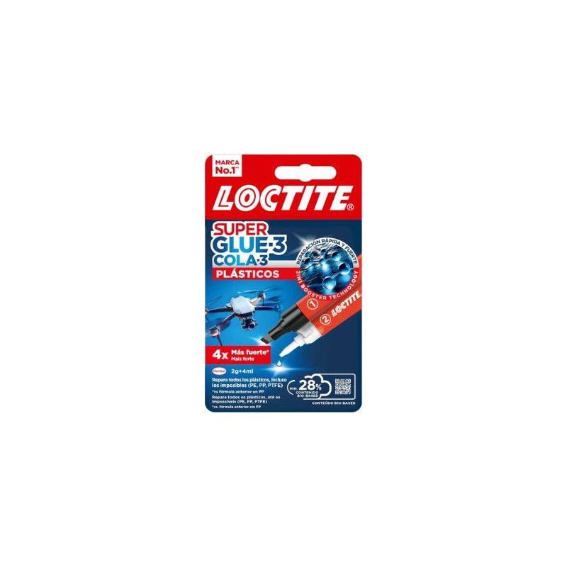 Loctite adhesivos SG Plasticos difíciles 4ml 2 gramos