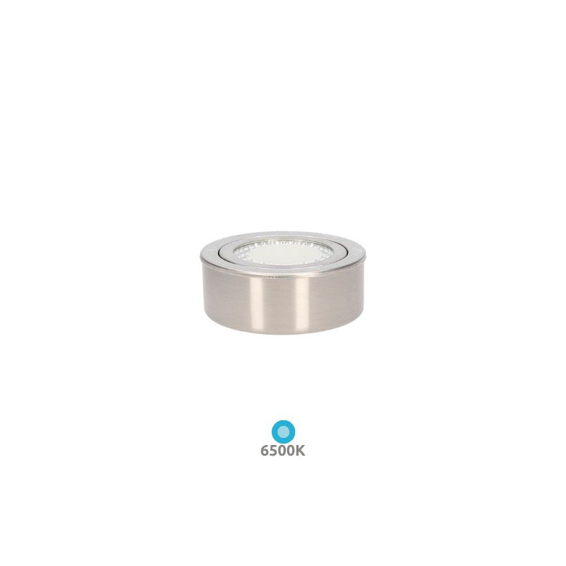 Aro redondo LED Níquel Satín 3w 300Lm 6500K Diámetro 68x27mm 220V Danbi GSC C1/200
