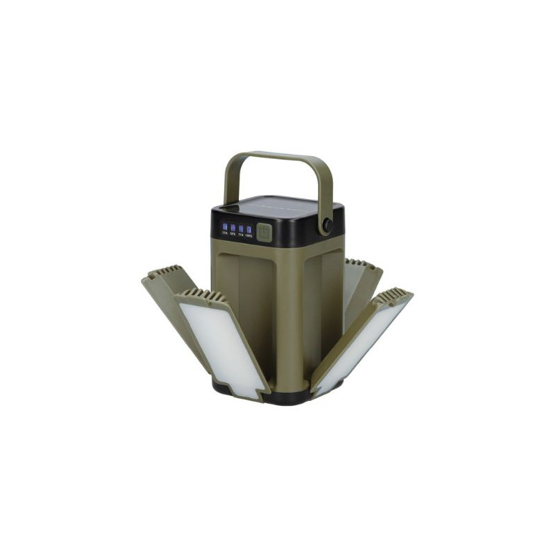 Linterna Camping Solar LED RECARGABLE USB con powerbank 5w 500Lm 120x70x70mm IP20 GSC