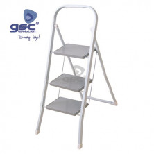 Escalera ACERO doméstica 3 peldaños Max. 150KG GSC C1/3