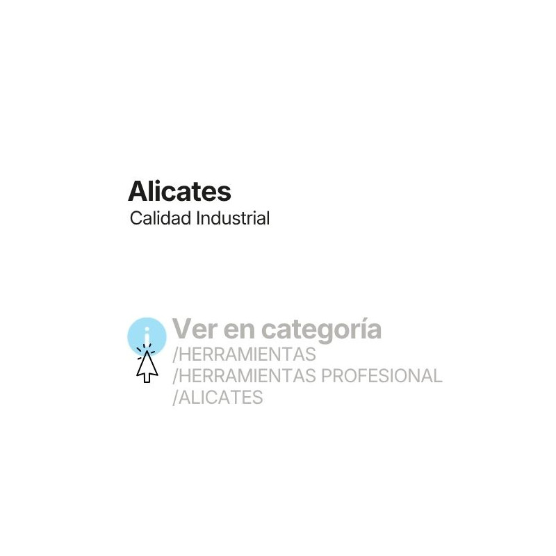 Consulte más Alicates disponibles en el catálogo DOGHER