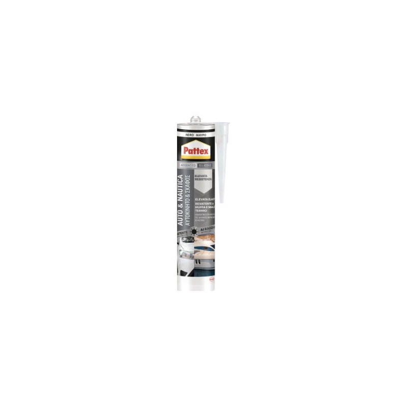 Pattex Silicona Sellador Auto & Náutica Negro Nueva Generación Cartucho 280 ml