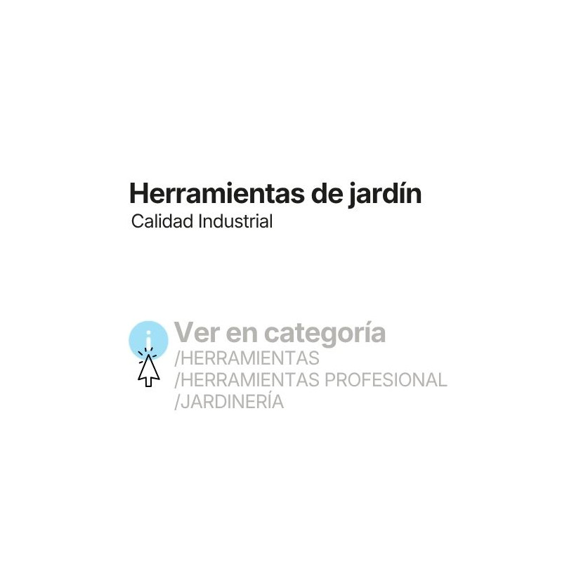Consulte todas las herramientas de jardín, descargando el catálogo
