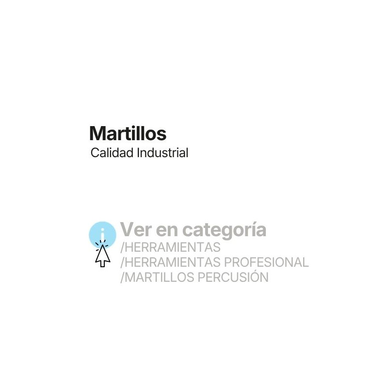 Consulte más Martillos disponibles en el catálogo DOGHER