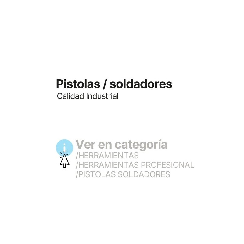 Consulte más Pistolas / Soldadores disponibles en el catálogo DOGHER
