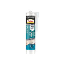 Pattex Silicona Polímero Pega y Sella para piscinas Cartucho 280ml Blanco