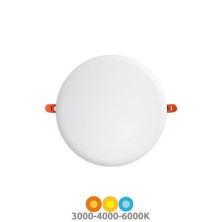 Downlight LED Redondo DIÁMETRO AJUSTABLE 12w CCT Ajusable tono luz 1080Lm Blanco GORT SILVER