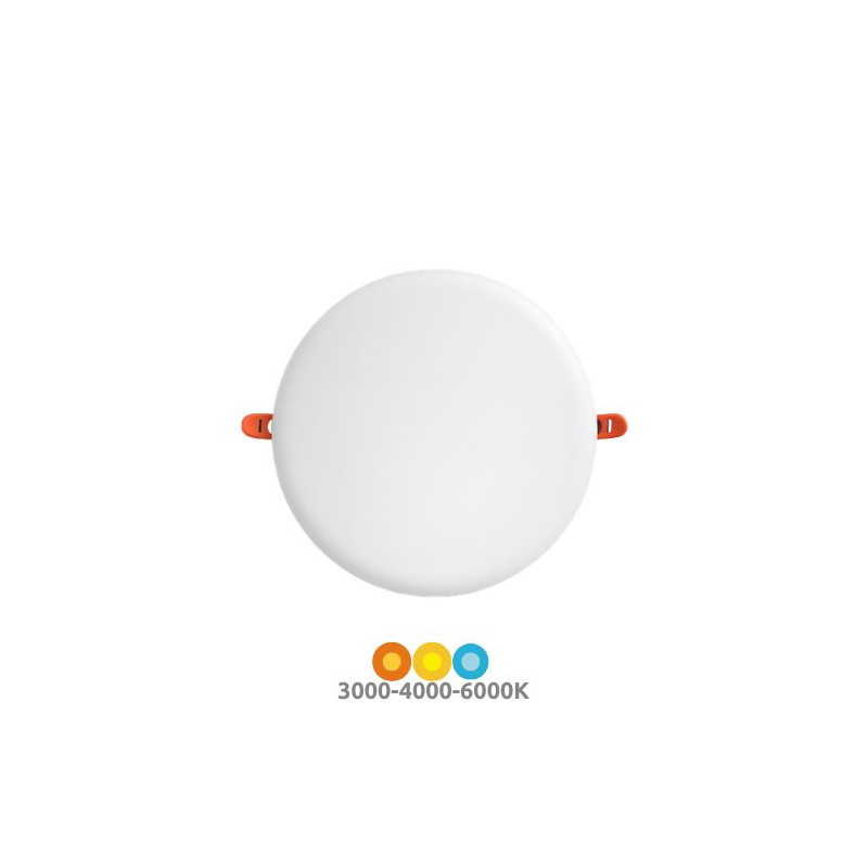 Downlight LED Redondo DIÁMETRO AJUSTABLE 18w CCT Ajusable tono luz 1620Lm Blanco GORT SILVER