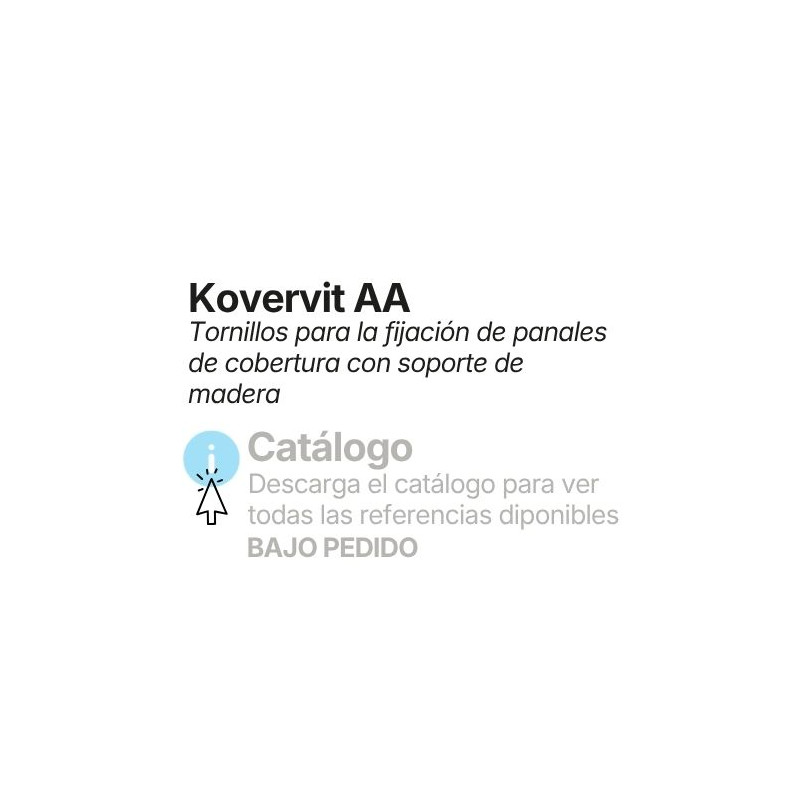 Tornillos para la fijación de paneles de cobertura sobre madera