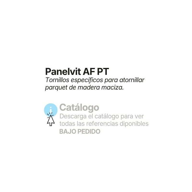 Tornillos para atornillar parquet de madera maciza
