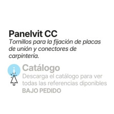 Tornillos para la fijación de placas de unión y conectores de carpintería