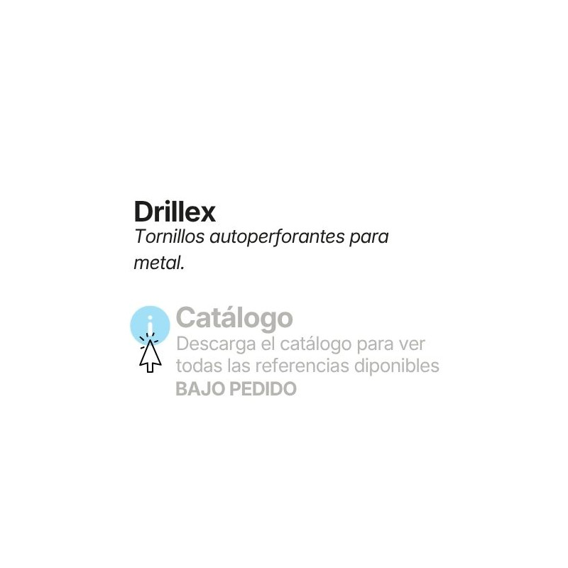 Tornillos autotaladrantes para metal