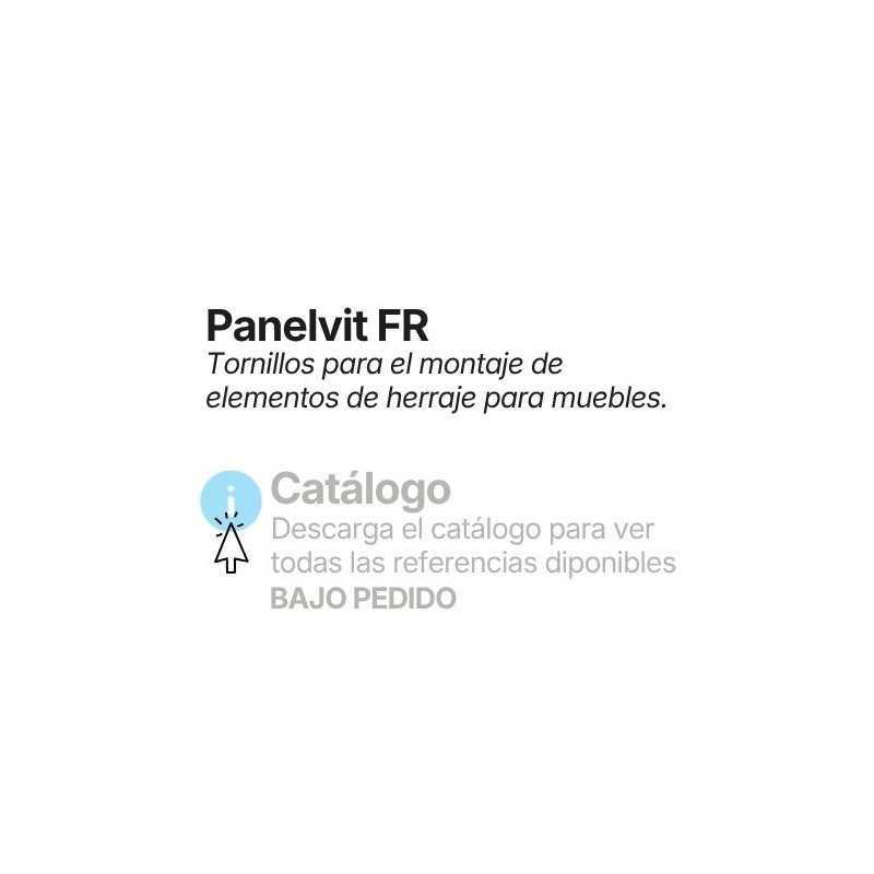 Tornillos para el montaje de elementos de herraje para muebles