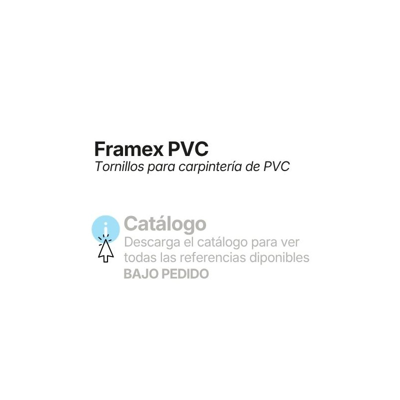 Tornillos para PVC Framex