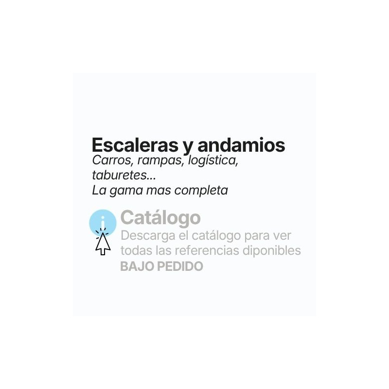 Fabricantes de escaleras, andamios, taburetes, rampas, logística y mucho mas...