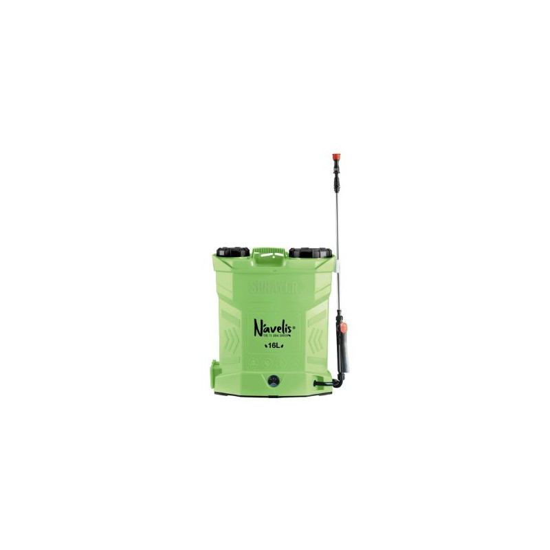 Pulverizador de mochila eléctrico (batería Litio) 16 Litros tipo lanza NAVELIS
