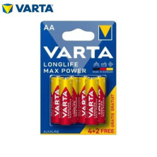 Pila Alcalina AA LR06 1,5v Max Power Blíster 4+2 pilas VARTA