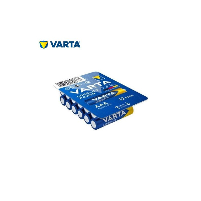 Pila Alcalina AAA LR03 1,5v Longlife Power Cube Blíster 12 pilas VARTA