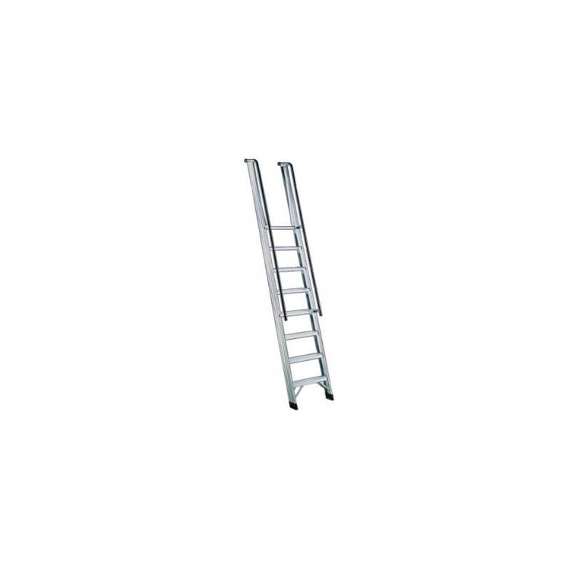 Escalera de apoyo peldaño ancho 20 cm con barandilla SVELT