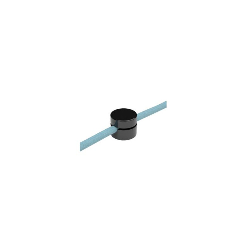 Pack 2 soportes de pared para cable textil Negro CREATIVE CABLES