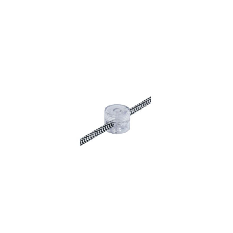 Pack 2 soportes de pared para cable textil Transparente CREATIVE CABLES