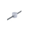 Pack 2 soportes de pared para cable textil Transparente CREATIVE CABLES